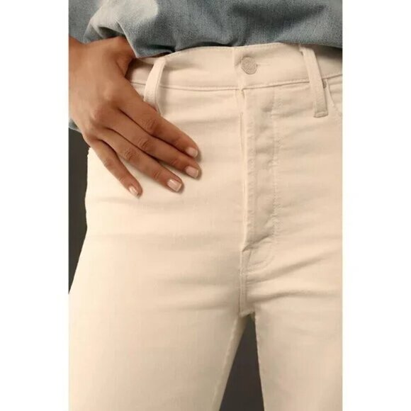 MOTHER The Tomcat High Waisted Jeans in Wash Cream Puffs Size US 29 - Picture 14 of 14